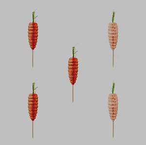 Toppers cenoura páscoa (05 unidades)