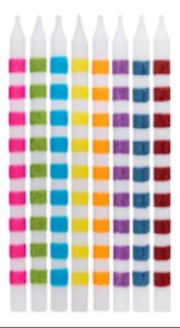 Vela palito colorida glitter (08 und)