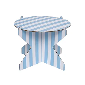 Boleira listra azul céu M