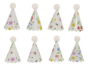 Mini chapeuzinho floral vintage (08un)