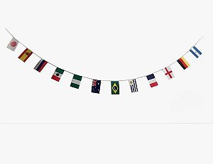 Faixa copa bandeiras de países (01 und)