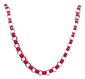 Guirlanda corrente vermelho (1 unidade)