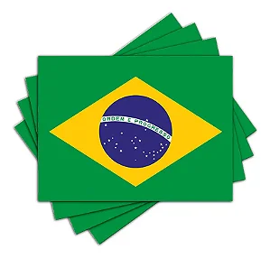Jogo americano bandeira do brasil (5un)