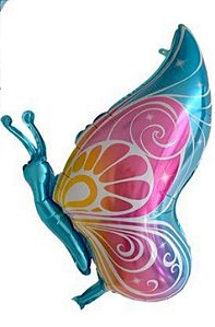 Balão metalizado borboleta (1 und)