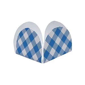 Forminha para doce xadrez azul (50 und)