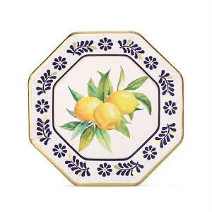 Prato raso lemon blue (6und)