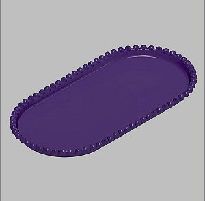 Bandeja oval roxo (1und)