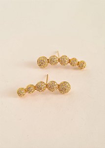 Brinco Sônia - earcuff banho ouro 18k