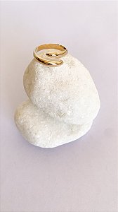 Anel Pietra - espiral ajustável Banho Ouro 18k
