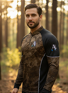 Camisa de Pesca UV50+ Camuflada Stealth Canyon