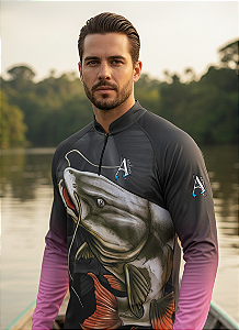 Camisa de Pesca UV50+ Pirarara Aurora Selvagem