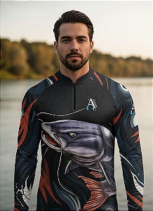 Camisa de Pesca UV50+ Pirarara Espirito da Amazônia