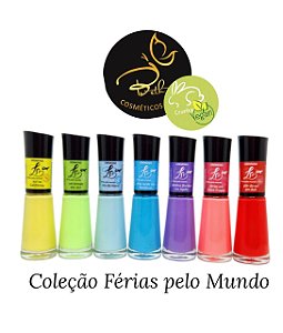 Esmaltes vegano Coleção férias pelo mundo