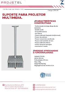 SUPORTE PARA PROJETOR MULTIMIDIA STG 09