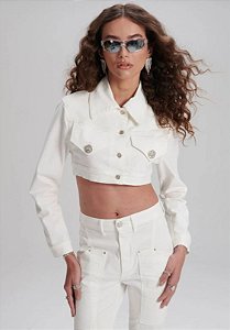 JAQUETA SARJA CROPPED MYFT