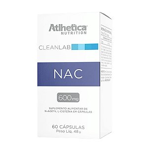 CLEANLAB NAC 60CAPS (N-ACETYL-L-CYSTEINE 600MG) - ATLHETICA