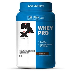 WHEY PRO 1KG CHOCOLATE - MAX TITANIUM