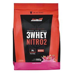 3 WHEY NITRO 2 REFIL 900G - NEW MILLEN