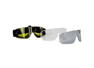 Óculos de Proteção Airsoft com 03 Lentes - Rossi