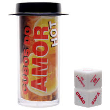 DADO CUBOS DO AMOR HOT UNISSEX 2un