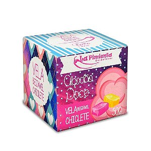 VELA CHICLETE BEIJÁVEL ALGODÃO DOCE 50g