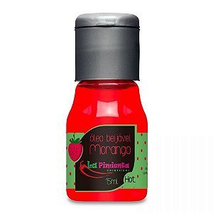 MORANGO HOT ÓLEO BEIJÁVEL 15ml