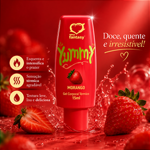 GEL YUMMY MORANGO 15ml