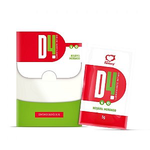 SACHÊ D4 MORANGO LUBRIFICANTE 5g
