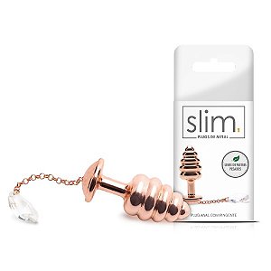 PLUG ANAL COM PINGENTE SLIM - MT043