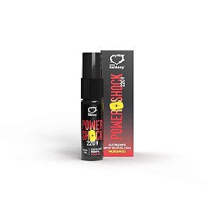 POWER SHOCK SPRAY VIBRANTE BEIJÁVEL MORANGO 15ml