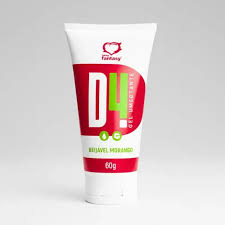 D4 GEL MORANGO LUBRIFICANTE ÍNTIMO 60g