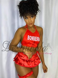 FANTASIA CONJ BOMBEIRA - TAM ÚNICO