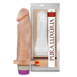 Pênis Realístico sem Escroto com Vibro 18cm - PC014
