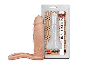 Pênis Realístico com Anel Companheiro 12,4cm x 3cm - AC002