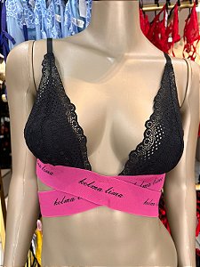 BRALETE ESTER - PRETO C/ PINK