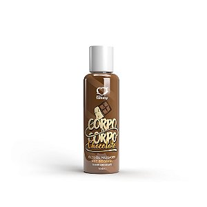 Corpo a Corpo Óleo de Massagem Hot Beijável sabor Chocolate 100ml