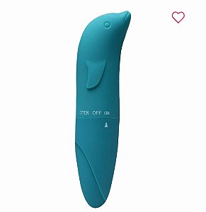 VIBRADOR GOLFINHO AVELUDADO VERDE - 6178
