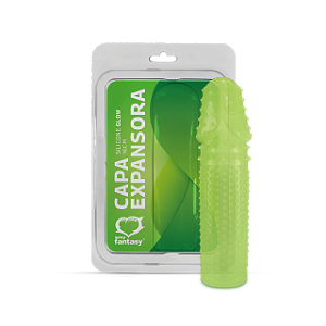CAPA EXPANSORA EM SILICONE GLOW (Brilha no Escuro) 16cm - 703