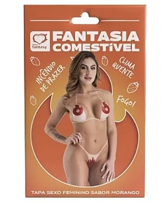 Fantasia Comestível Foguinho Sabor Morango Tapa Sexo - 10540