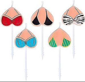 VELA DIVERTIDA PEITINHO COM 5un