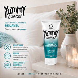 Yummy Gourmet Gel Térmico Chiclete de Hortelã 45g