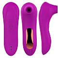 VIBRADOR SILICONE REGARREGÁVEL 10x PULSAÇÃO ROXO - 8164