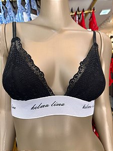 BIANCA BRALETE - PRETO C/ PALA BRANCA