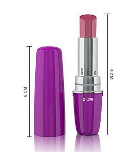 VIBRADOR EM FORMATO BATOM ROXO - 5132