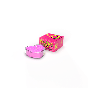 FOGO DA PAIXÃO Vela com Aroma Chiclete e Glitter 20g