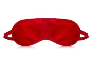 VENDA TAPA OLHOS EM PELÚCIA VERMELHO - 924