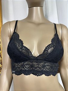 TAIS BRALETE EM RENDA  - PRETO