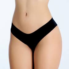 CALCINHA SEM COSTURA COR PRETO - TAM G / GG