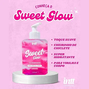 SWEET GLOW Hidratante Para Virilha E Corpo Sweet Glow Chiclete 320ml
