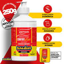 COMFORT LUB BUBBALOVE MORANGO 250g